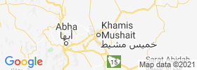 Khamis Mushait map